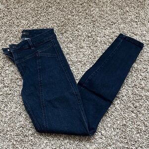 GUESS Women's Dark Blue High Waisted Skinny Jeans